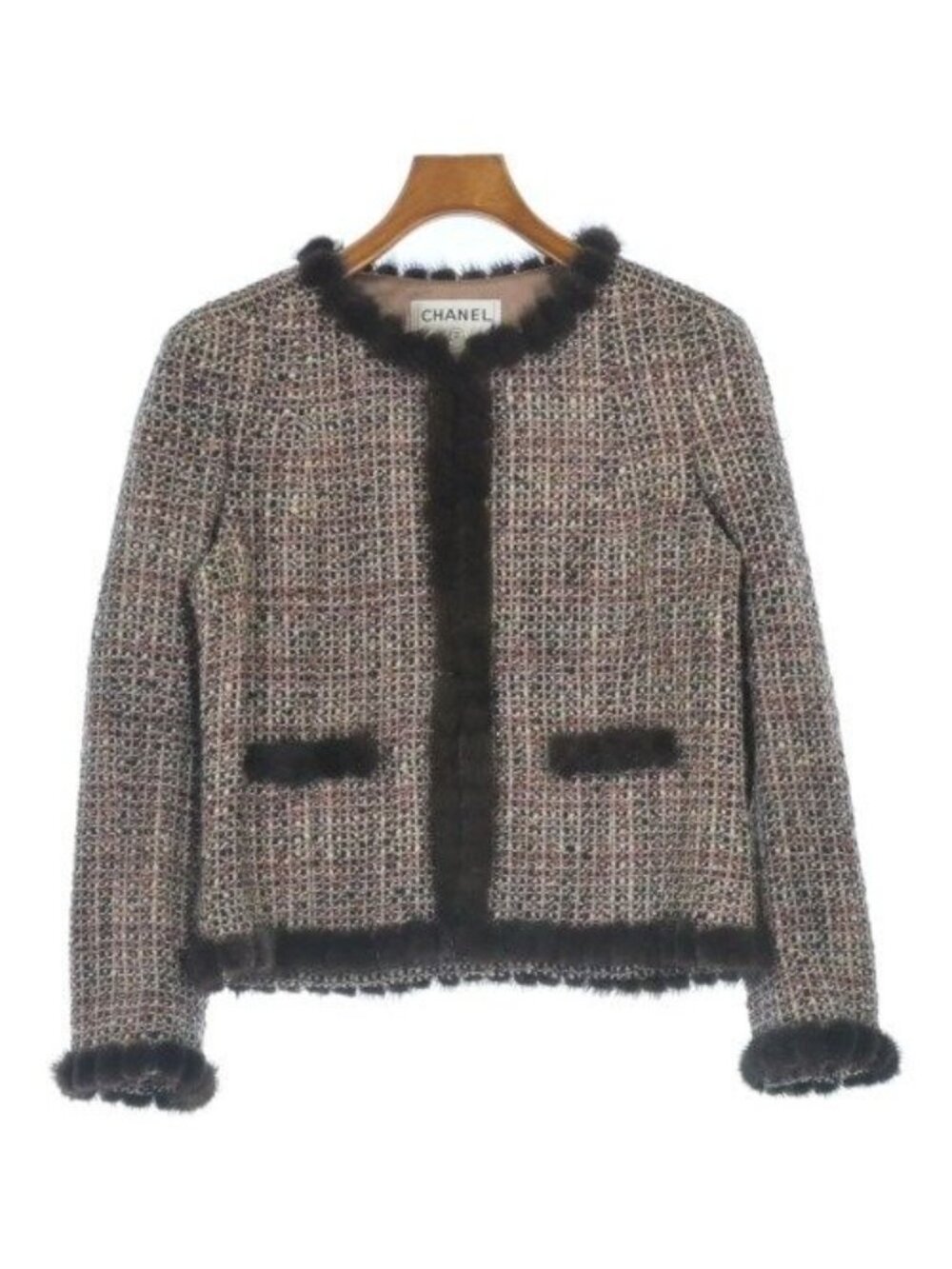 Chanel Collarless Jacket White